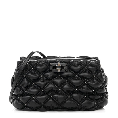Valentino Garavani Nappa Spikeme Clutch Black 1 of 9