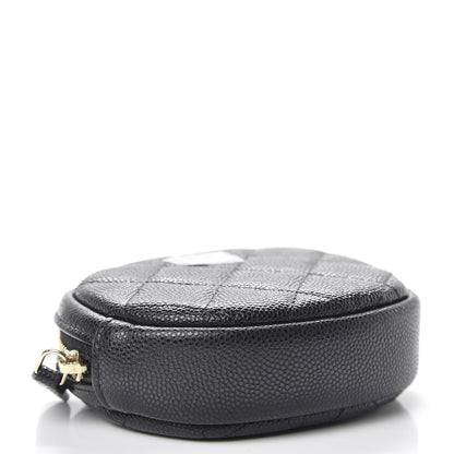 Chanel Caviar Quilted Zip Around Classic Coin Purse Black 4 of 8