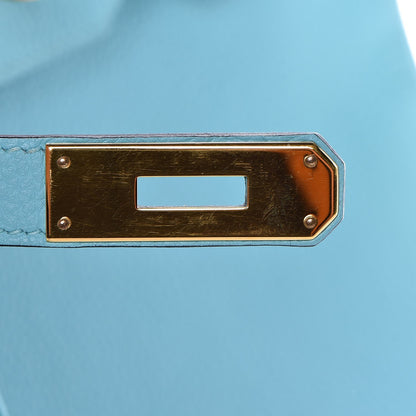Hermes Togo Birkin 30 Bleu Atoll 19 of 35