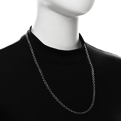 Chrome Hearts Sterling Silver 4mm Chain Necklace 2 of 6