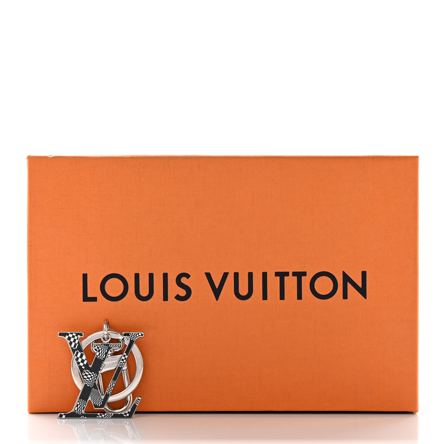 Louis Vuitton LV Distorted Damier Bag Charm Key Holder Black 6 of 6