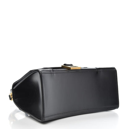 Balenciaga Shiny Box Calfskin Small Hourglass Top Handle Bag Black 4 of 8