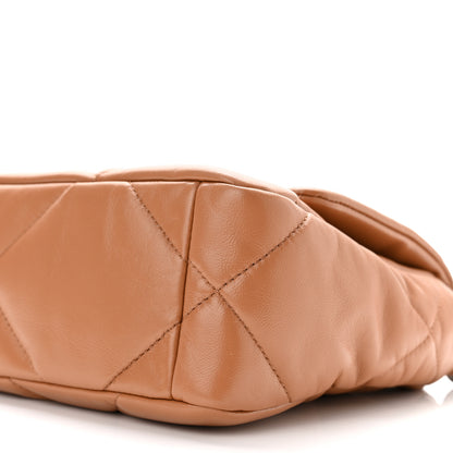 Chanel Lambskin Quilted Medium Chanel 19 Flap Brown 10 of 11