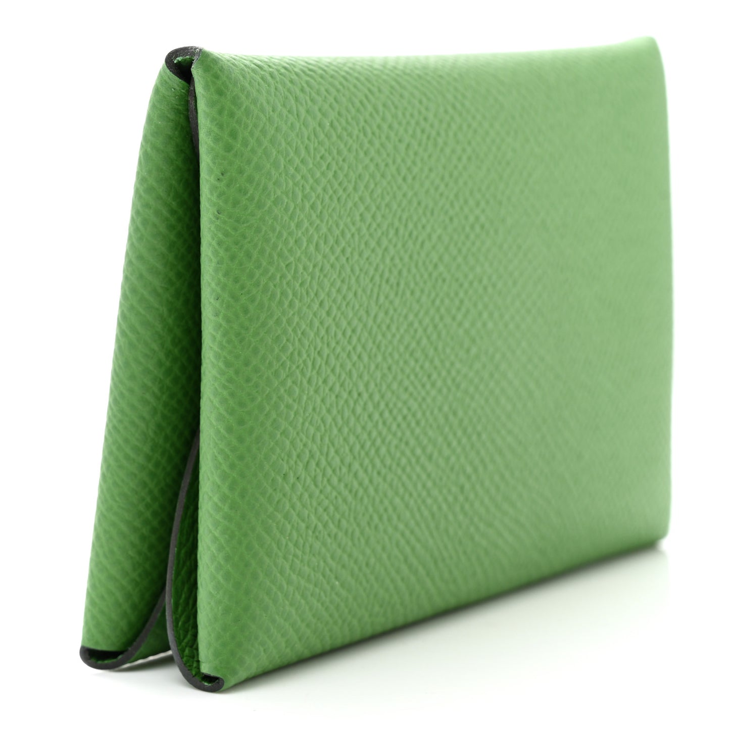 Epsom Calvi Duo Card Case Vert Yucca