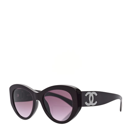 Chanel Acetate Butterfly Large CC Sunglasses 5492-A Burgundy 1 of 6