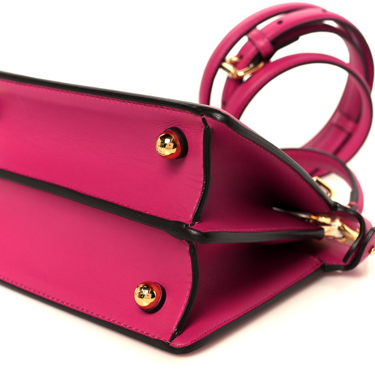 Shiny Nappa Petite Peekaboo I SEE U Satchel Ciclamino Pilar