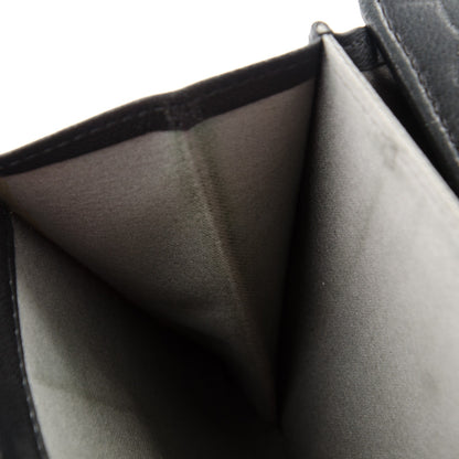 Chanel Lambskin Embossed Camellia French Wallet Black 7 of 9