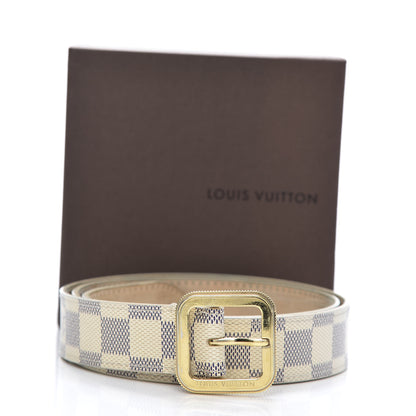 Louis Vuitton Damier Azur 30mm Tresor Belt 85 34 10 of 10