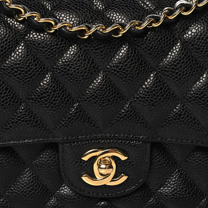 Chanel Caviar Quilted Medium Double Flap Black 8 of 11