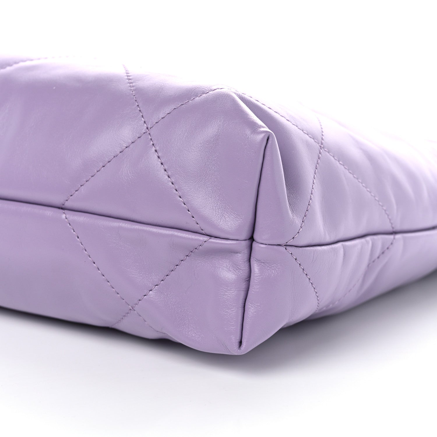 Chanel Shiny Calfskin Quilted Small Chanel 22 Light Purple 11 of 11