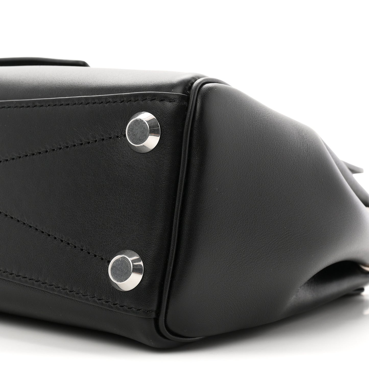 Smooth Calfskin Mini Bel Air Carry All Bag Black