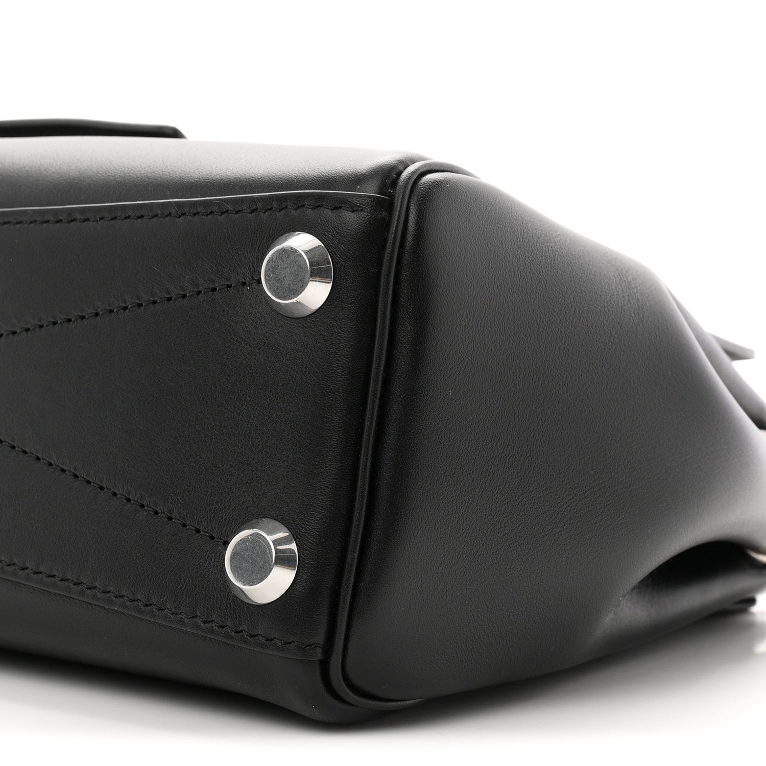 Balenciaga Smooth Calfskin Mini Bel Air Carry All Bag Black 9 of 9