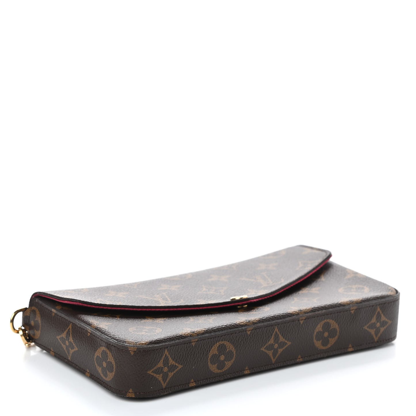 Monogram Pochette Felicie Chain Wallet Fuchsia