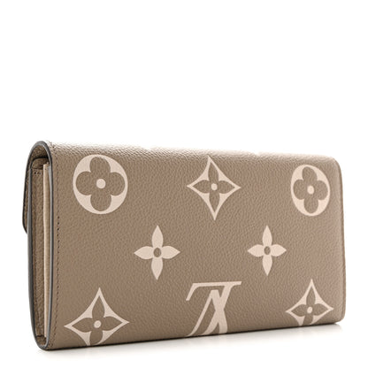 Louis Vuitton Empreinte Monogram Giant Sarah Wallet Tourterelle Creme 3 of 7