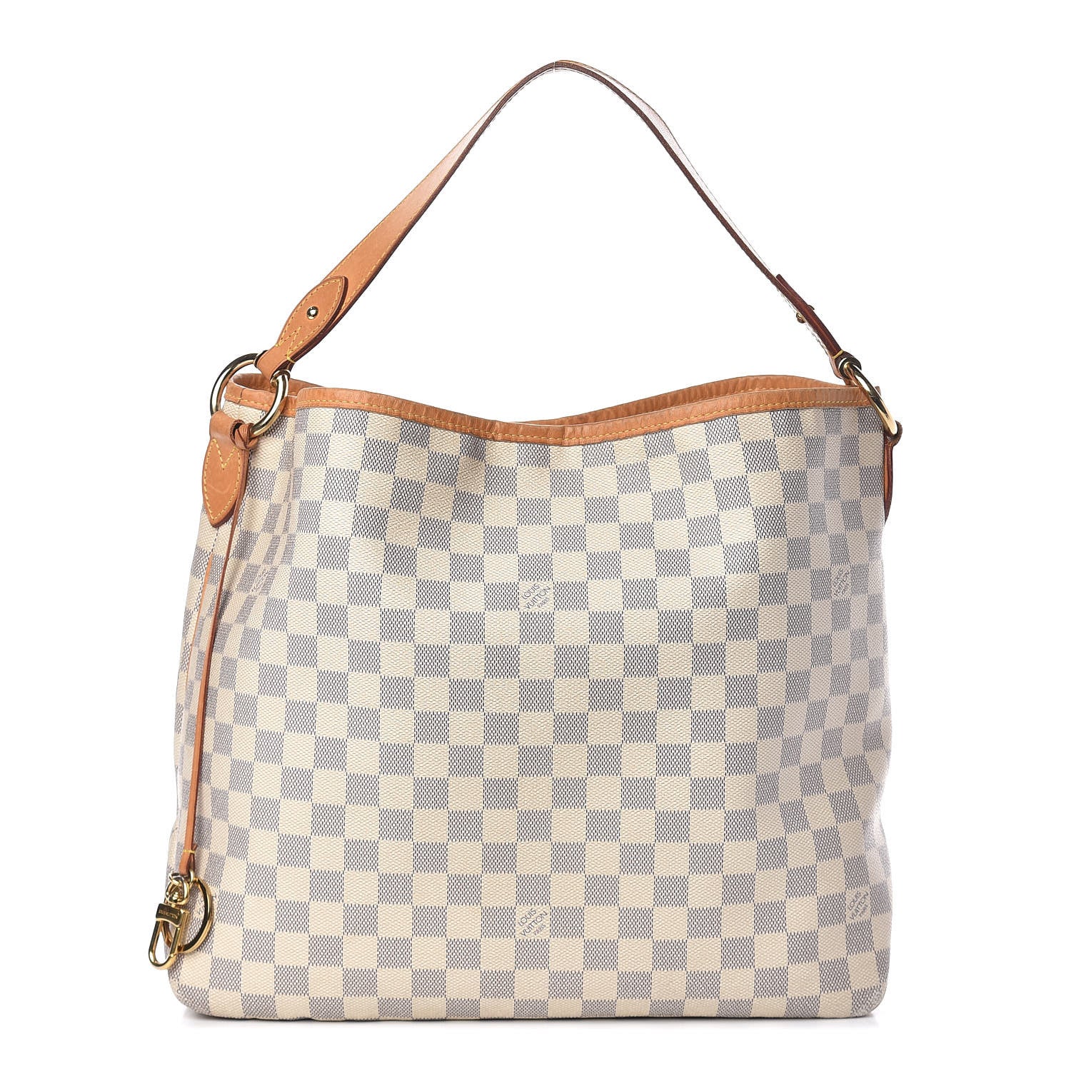 Louis Vuitton Damier Azur Delightful MM Rose Ballerine 1 of 18