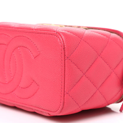 Chanel Caviar Quilted Sweetheart Vanity Case Pink 10 of 10