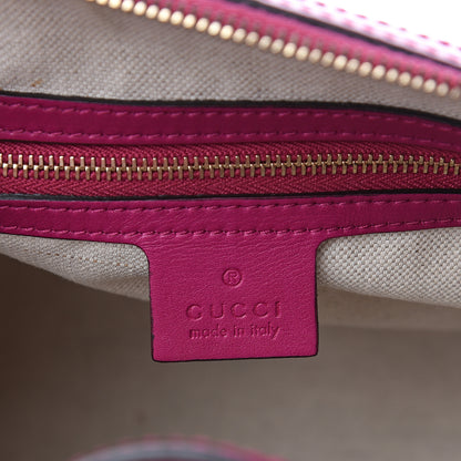 Gucci Patent Microguccissima Small Nice Top Handle Dome Bag Bright Bouganville 5 of 12