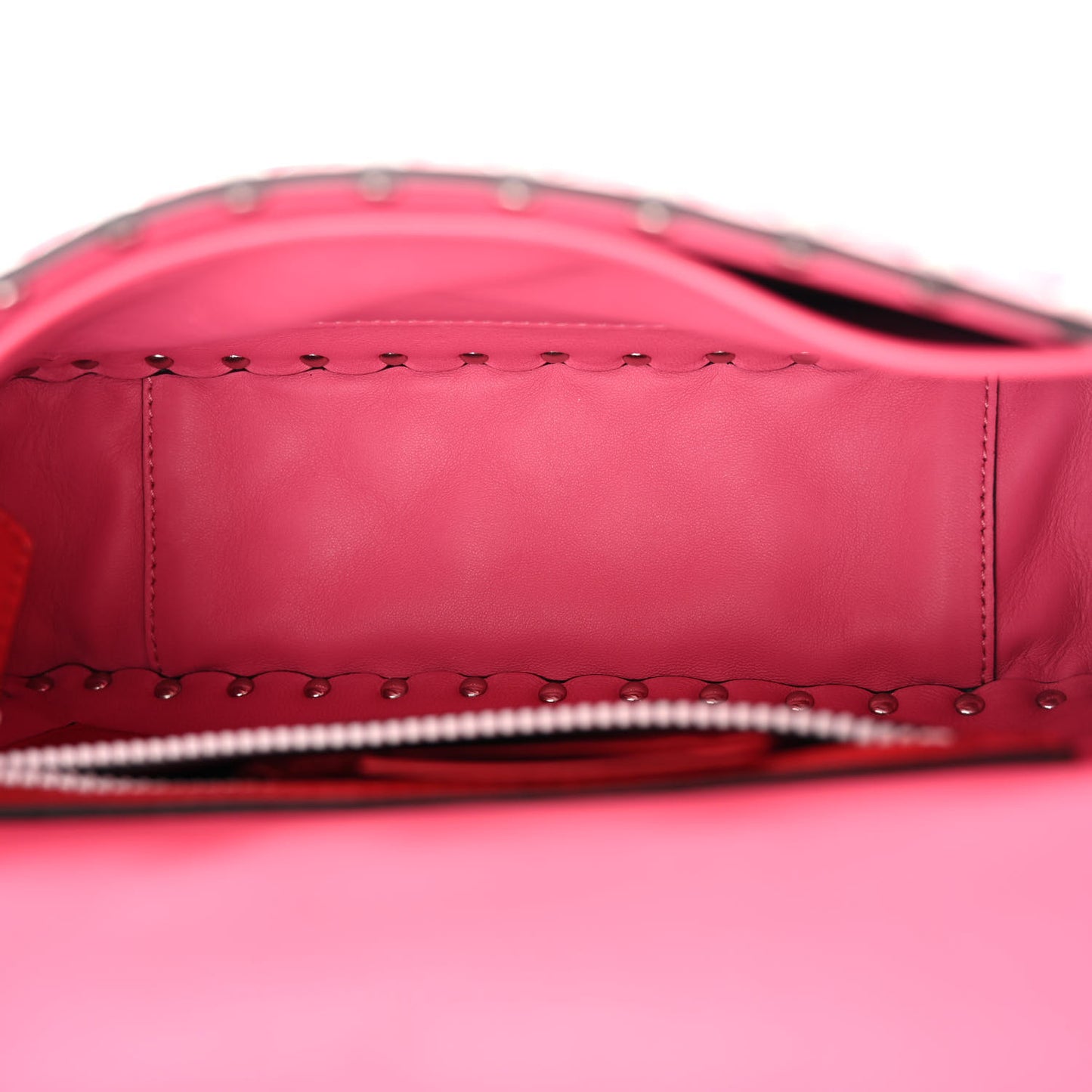 Lambskin Medium Free Rockstud Spike Shoulder Bag Shadow Pink
