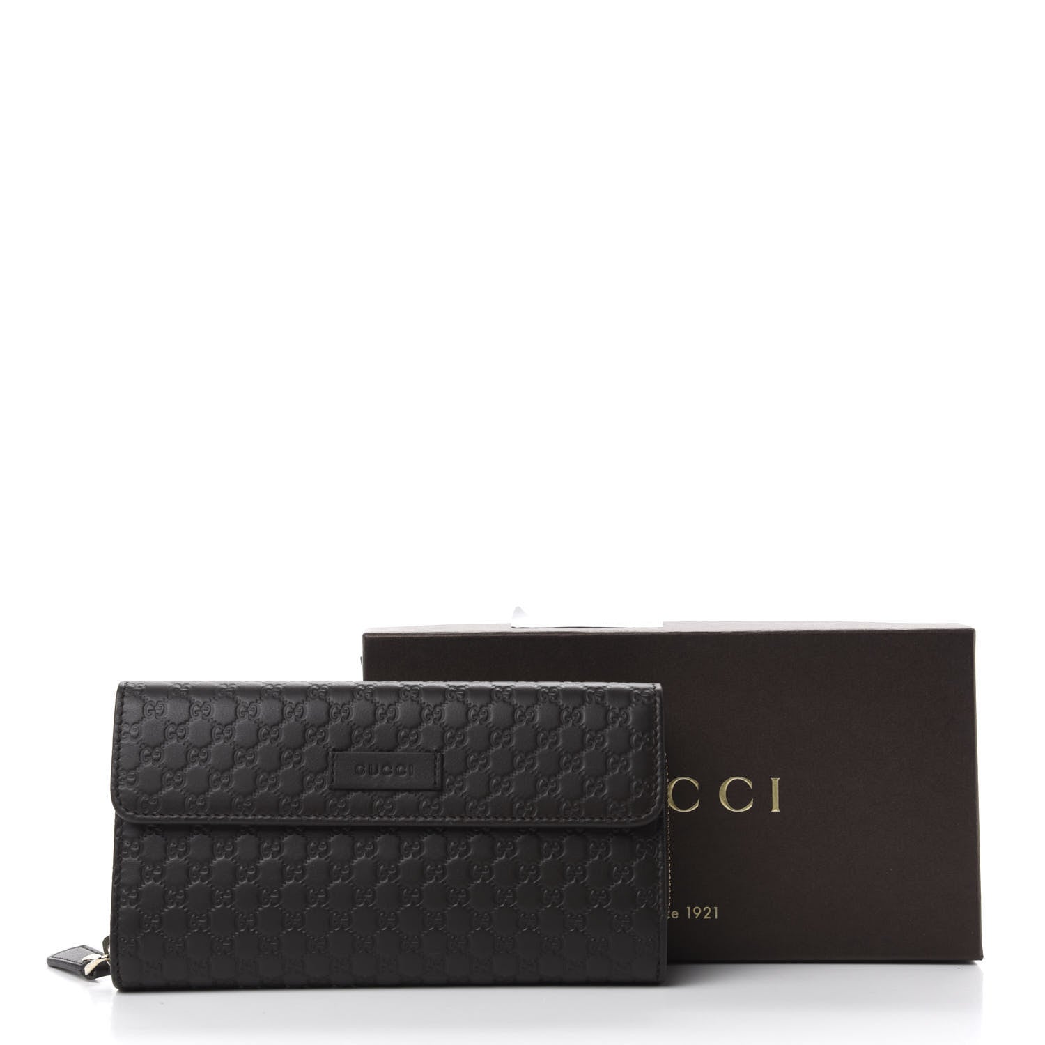 Gucci Soft Microguccissma Continental Zip Wallet Dark Brown 8 of 8