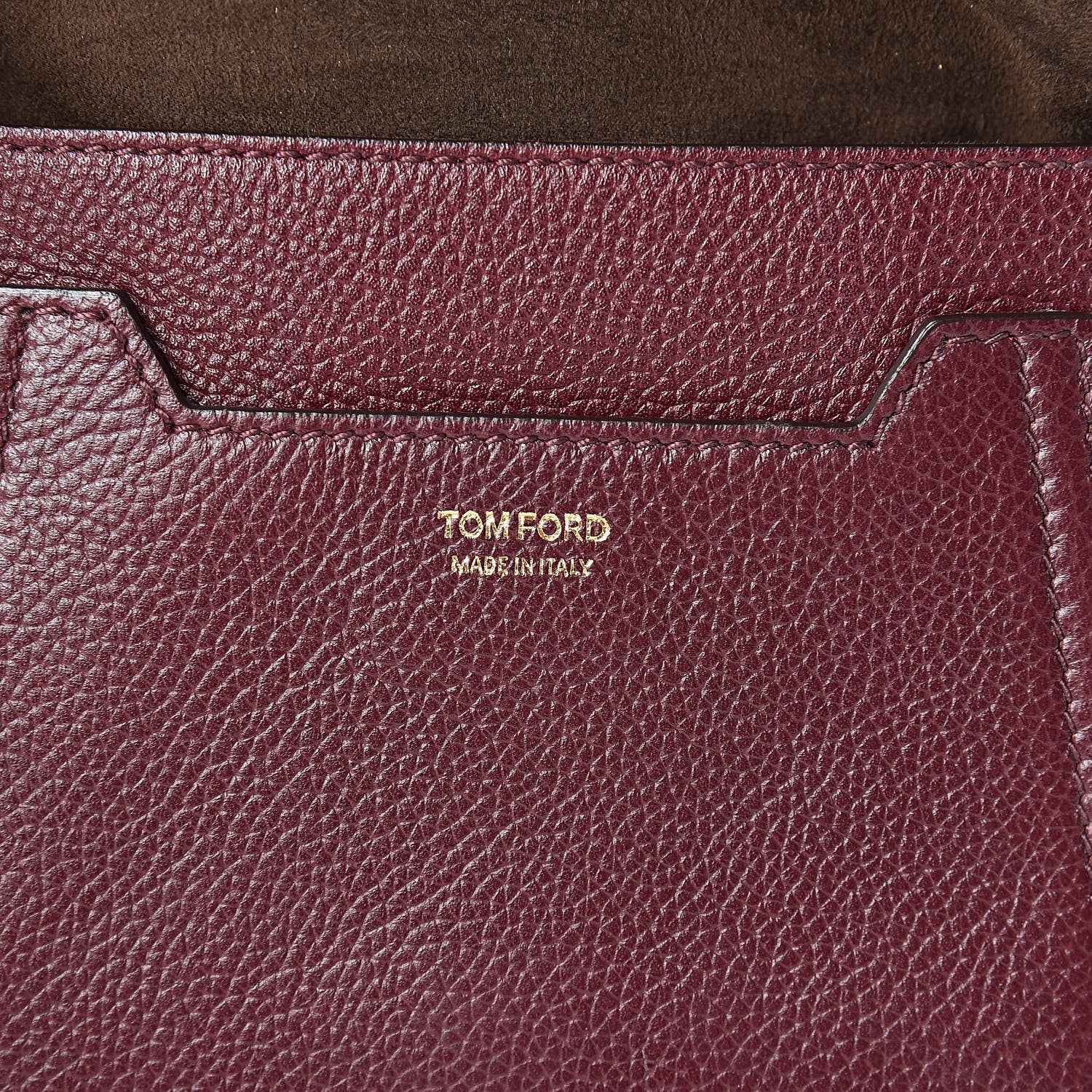 Tom Ford Calfskin Mini Jennifer Crossbody Bag Oxblood 7 of 11