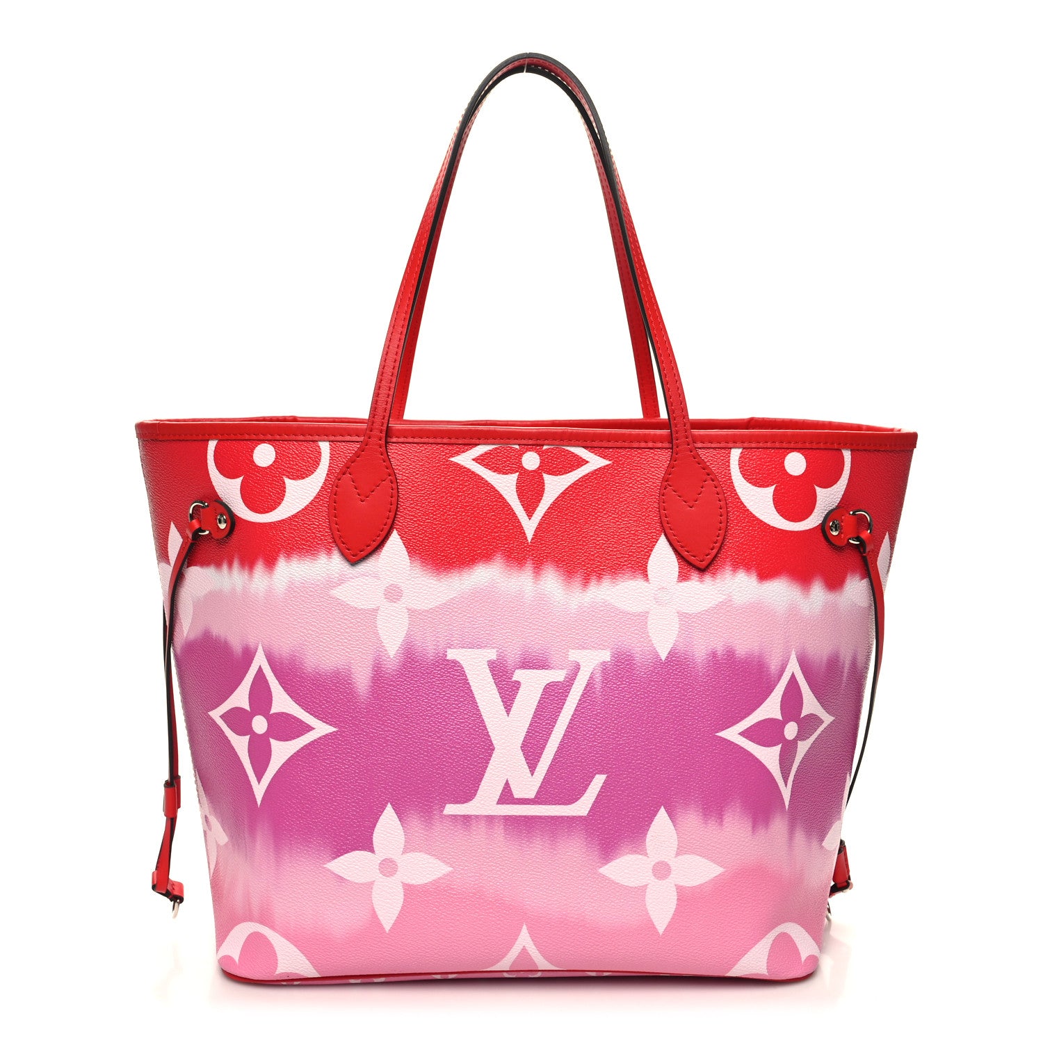 Louis Vuitton Monogram Escale Neverfull MM Rouge 3 of 13