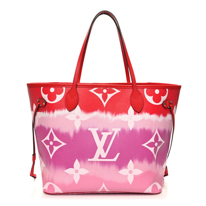 Louis Vuitton Monogram Escale Neverfull MM Rouge 3 of 13