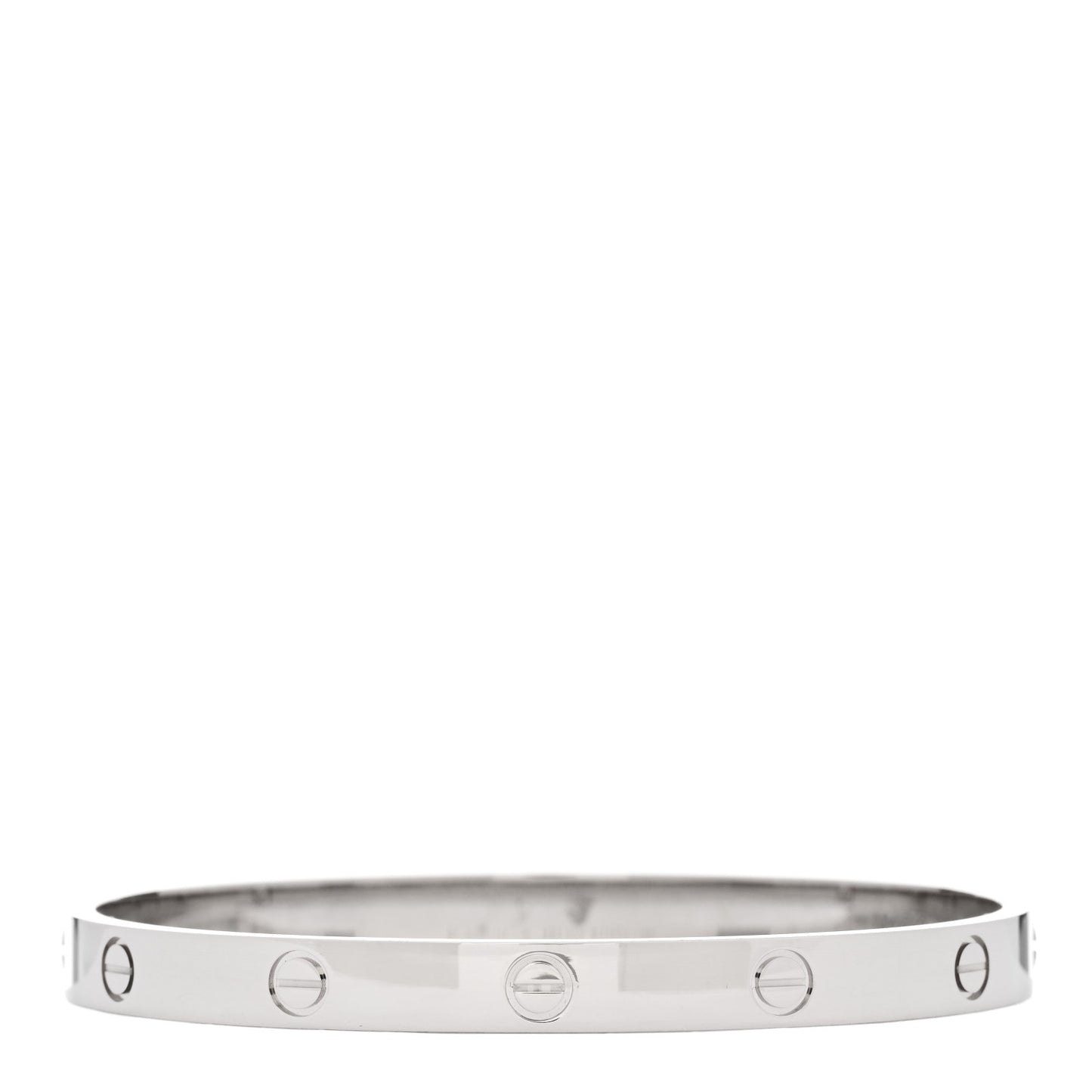 18K White Gold LOVE Bracelet 19