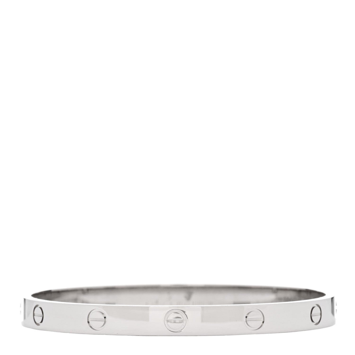 Cartier 18K White Gold LOVE Bracelet 19 3 of 7