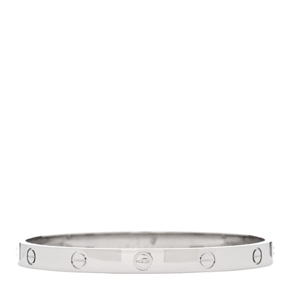 Cartier 18K White Gold LOVE Bracelet 19 3 of 7