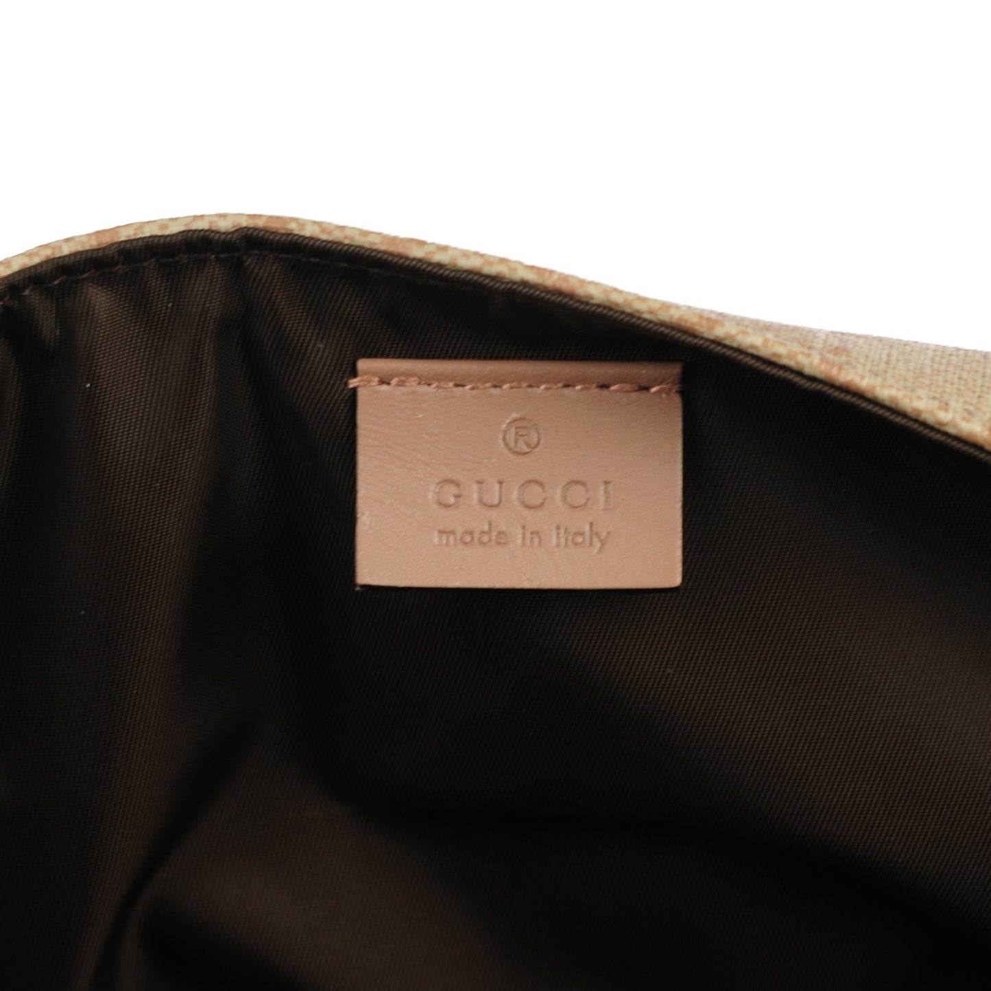 GG Supreme Monogram Messenger Diaper Bag Beige