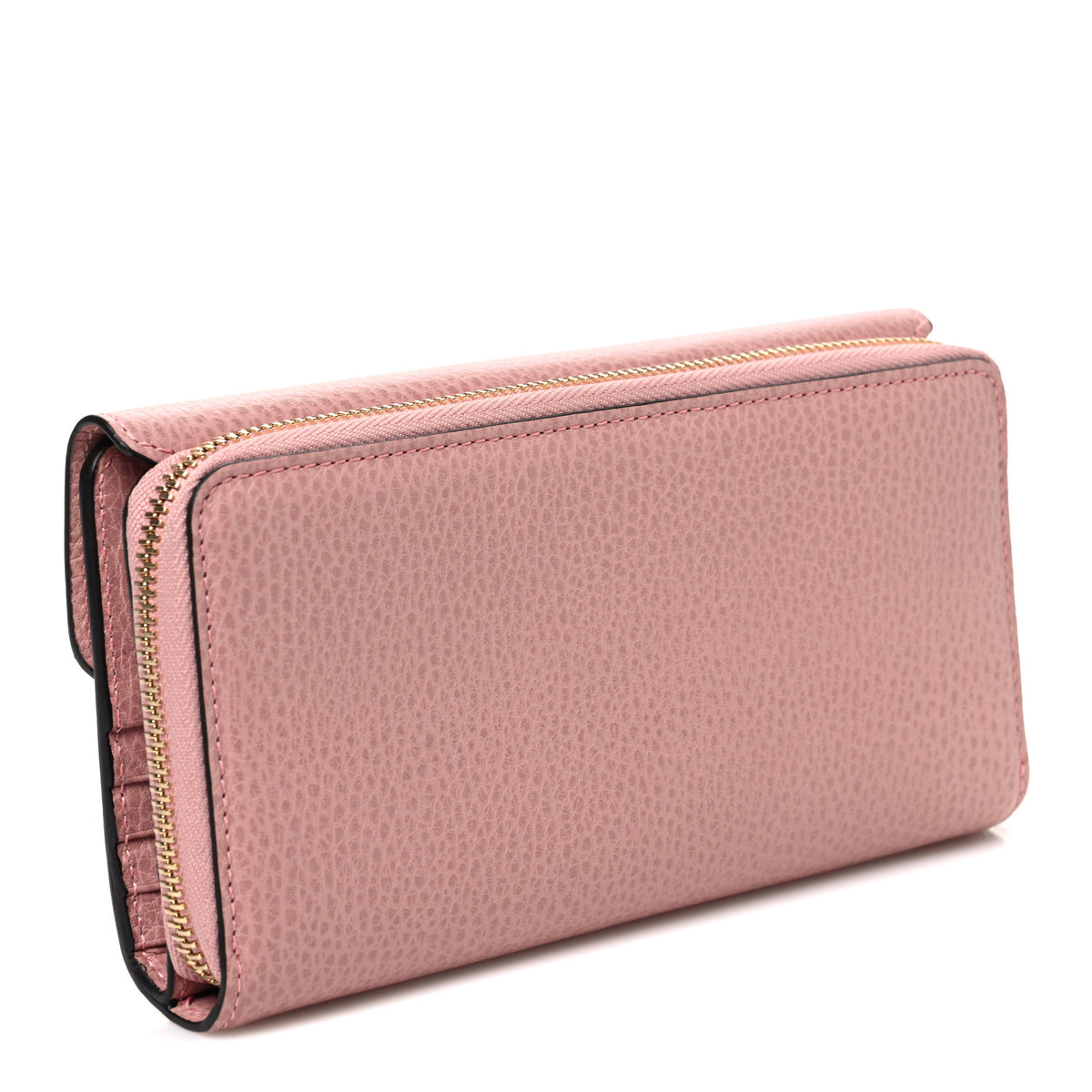 Gucci Dollar Calfskin Interlocking G Continental Wallet Soft Pink 3 of 9