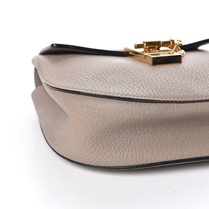 Chloe Grained Lambskin Mini Drew Shoulder Bag Motty Grey 8 of 12