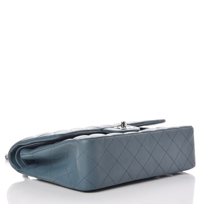Chanel Lambskin Quilted Medium Double Flap Blue 4 of 10