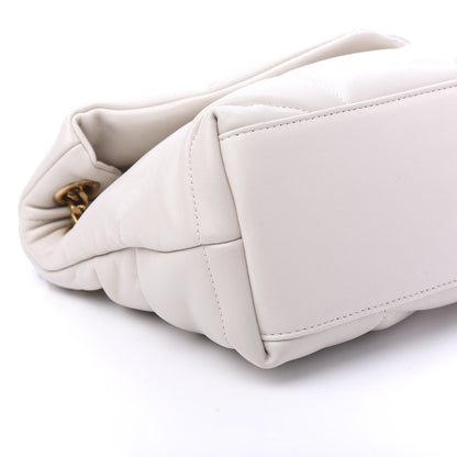 Saint Laurent Lambskin Quilted Small Loulou Puffer Monogram Chain Satchel Crema Soft 6 of 9
