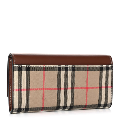 Burberry Vintage Check Grain Calfskin Halton Wallet Tan 3 of 12