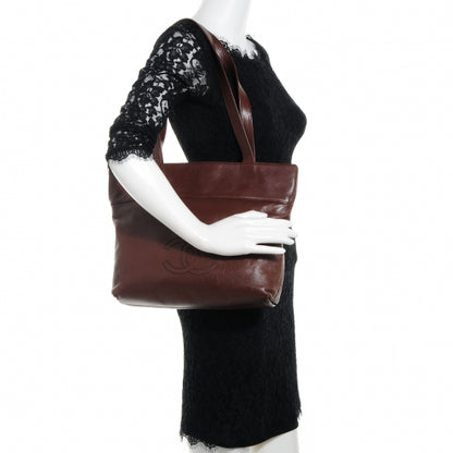 Chanel Leather CC Tote Brown 2 of 7