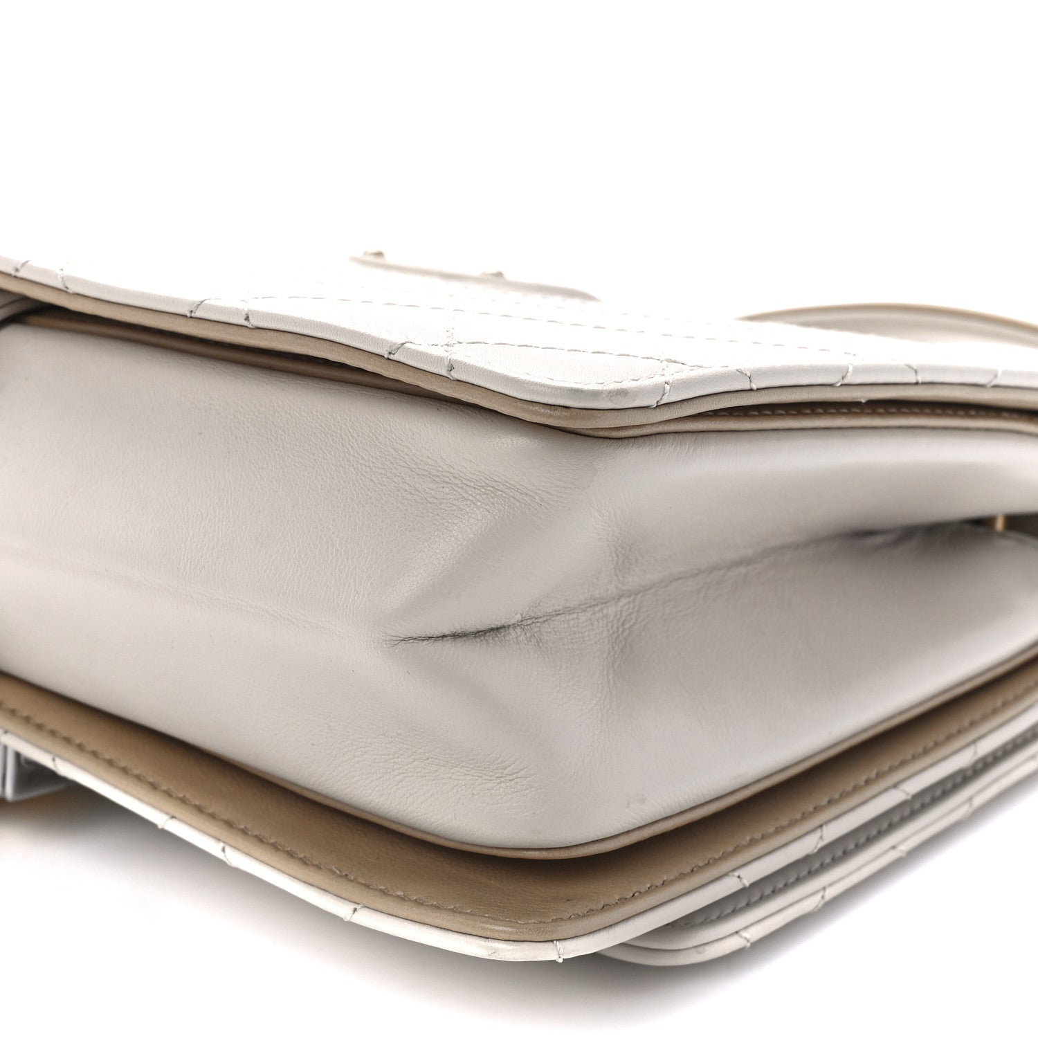 Chanel Calfskin Stitched Flap White 11 of 12