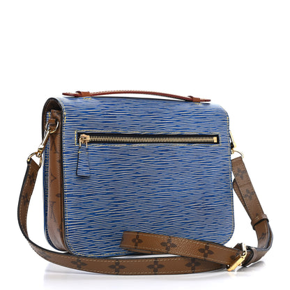 Louis Vuitton Epi Reverse Monogram Pochette Metis Denim Light 2 of 8