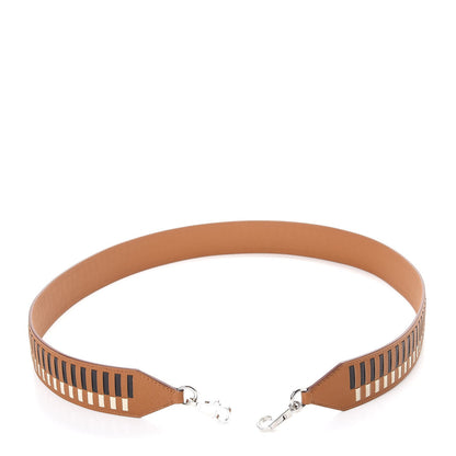 Hermes Epsom 40mm Tressage Shoulder Strap Rouge H Craie Gold 3 of 7