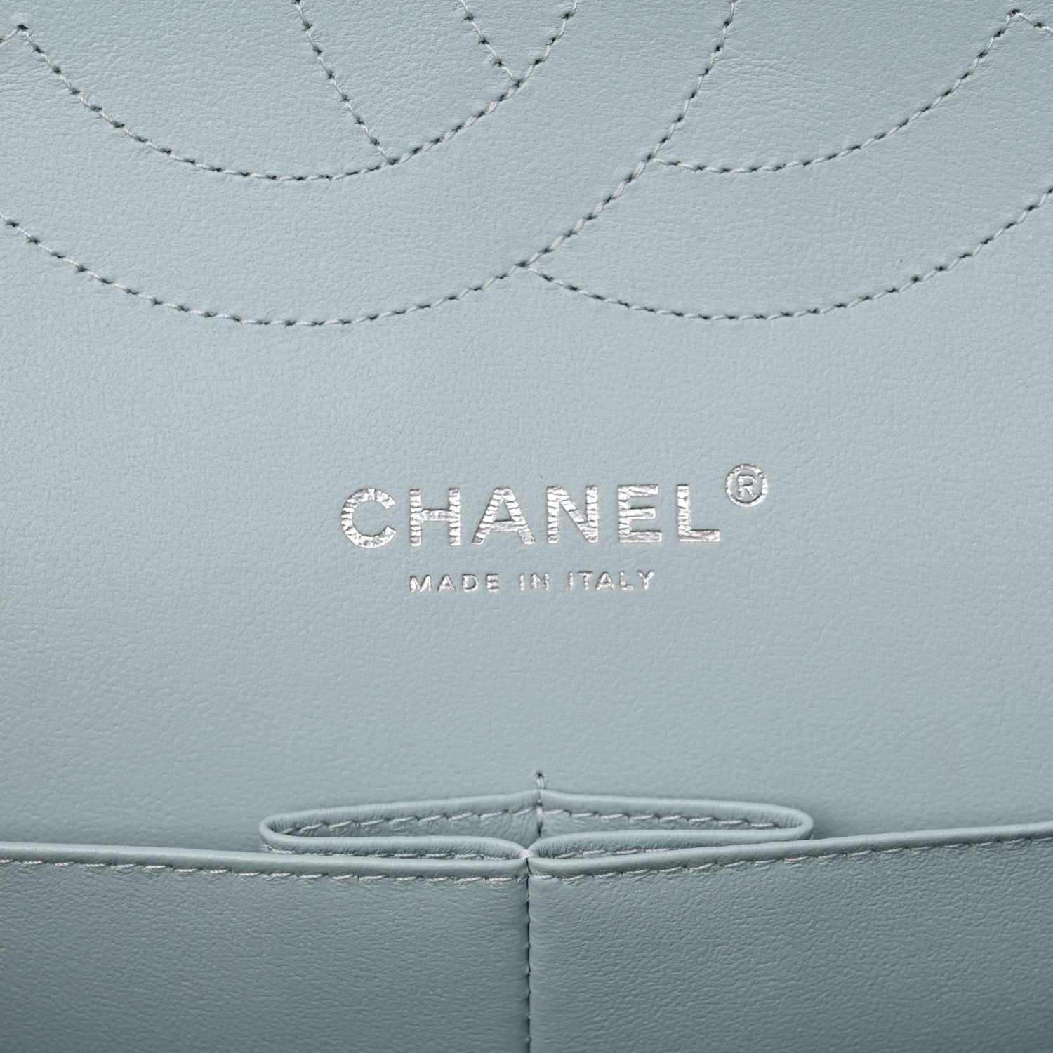 Chanel Caviar Quilted Jumbo Double Flap Light Blue 6 of 11