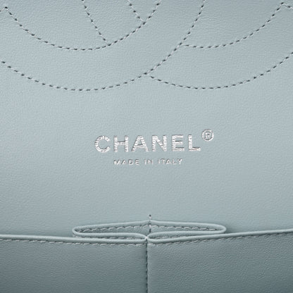 Chanel Caviar Quilted Jumbo Double Flap Light Blue 6 of 11