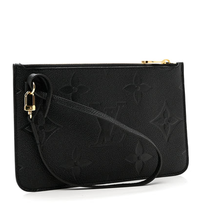 Louis Vuitton Empreinte Monogram Giant Neverfull MM Pochette Black 2 of 5
