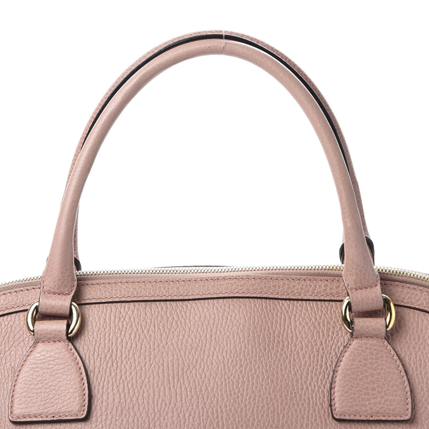 Gucci Dollar Calfskin Large GG Charm Dome Satchel Tote Soft Pink 13 of 13