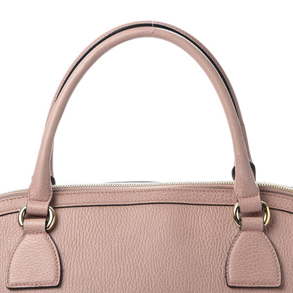 Gucci Dollar Calfskin Large GG Charm Dome Satchel Tote Soft Pink 13 of 13