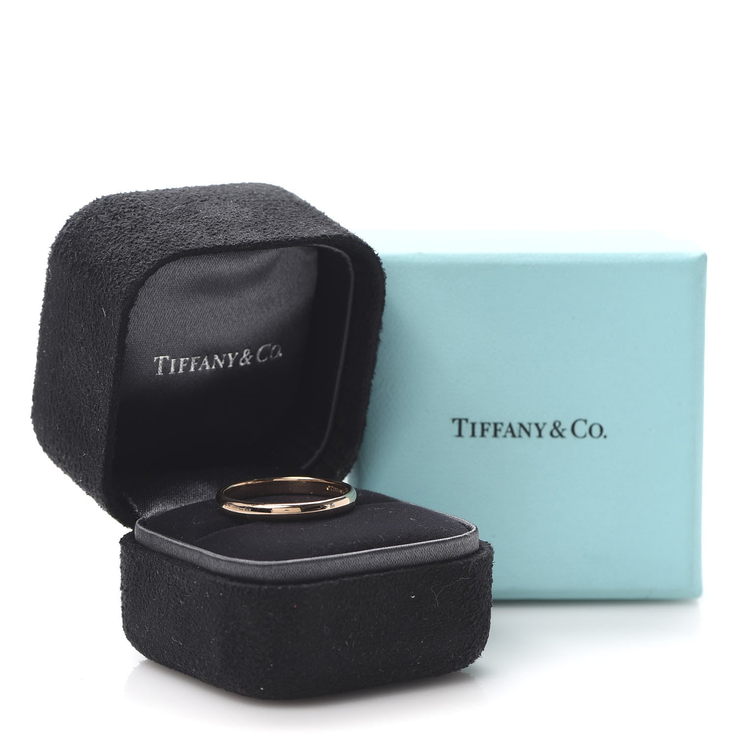 Tiffany 18K Rose Gold 3mm Classic Wedding Band Ring 62 10 5 of 5
