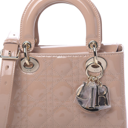 Christian Dior Patent Cannage Small Lady Dior Beige 9 of 10