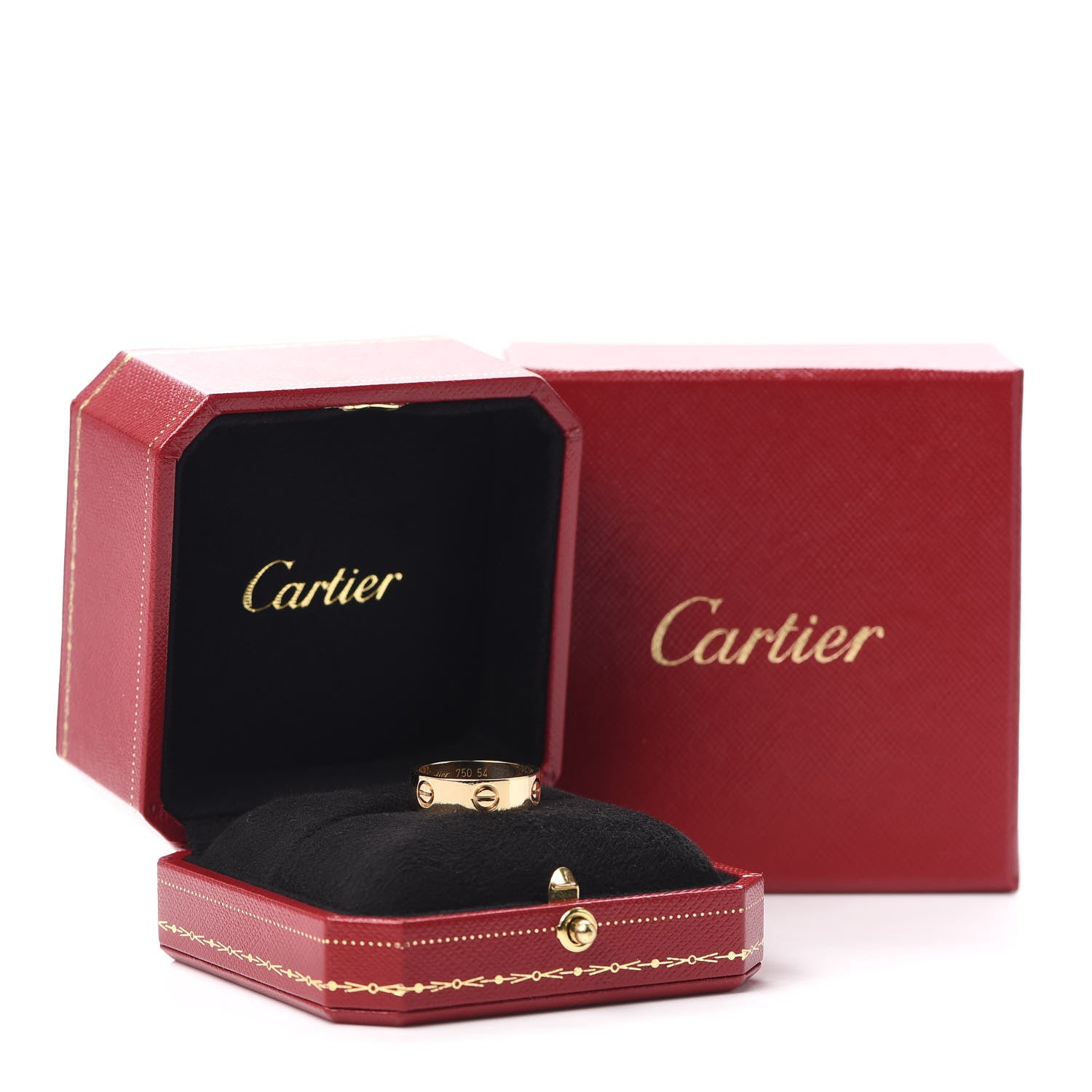 Cartier 18K Yellow Gold 5.5mm LOVE Ring 54 6.75 6 of 6