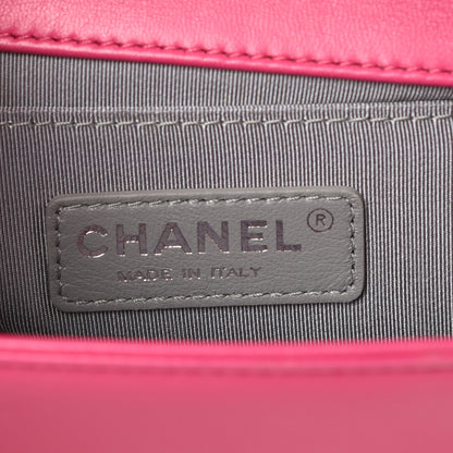 Chanel Velvet Quilted Small Boy Flap Fuchsia 6 of 8