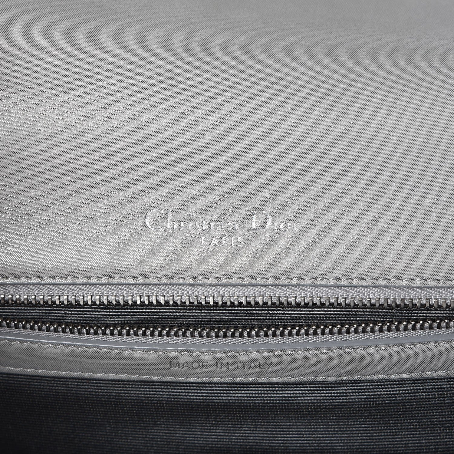 Christian Dior Metallic Calfskin Small Diorama Flap Bag Silver 7 of 7