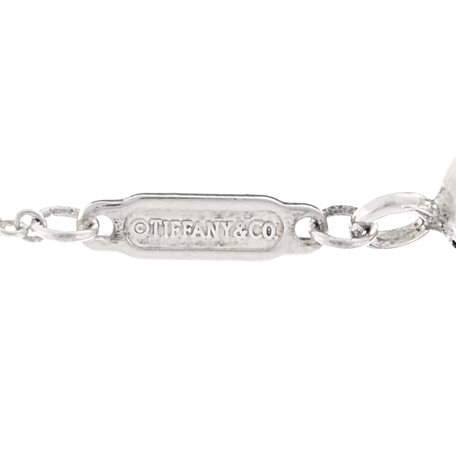 Tiffany Sterling Silver Large T Smile Pendant Necklace 4 of 4